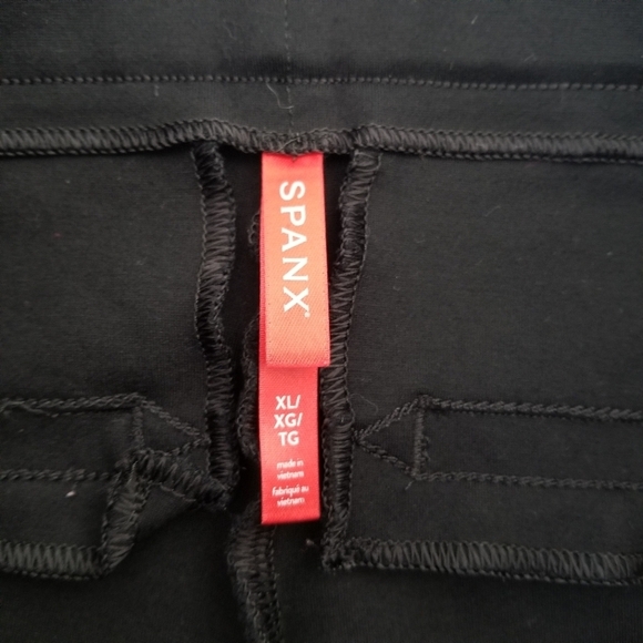 Spanx The Perfect Black Ankle Backseam Skinny Pant Size XL Slimming Stretch - Picture 8 of 15